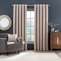 Textured Chenille Eyelet Curtains -Habitat Store 30755483 alt01