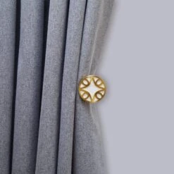 Mix And Match Pretty Boho Brushed Gold Curtain Single Holdback