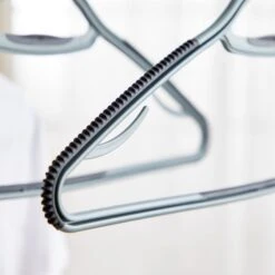 Pack Of 3 Soft Grip Grey Clothes Hangers -Habitat Store 30762264 alt01