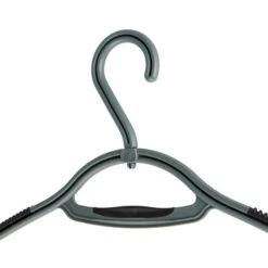 Pack Of 3 Soft Grip Grey Clothes Hangers -Habitat Store 30762264 alt02