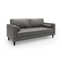 Zoe Distressed Faux Leather 3 Seater Sofa 30 Zoe Distressed Faux Leather 3 Seater Sofa -Habitat Store 30766227 alt01