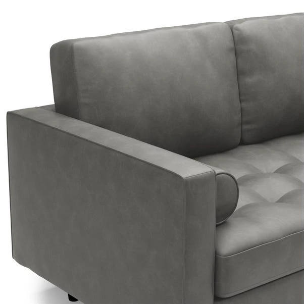 Zoe Distressed Faux Leather 3 Seater Sofa 18 Zoe Distressed Faux Leather 3 Seater Sofa - Image 16