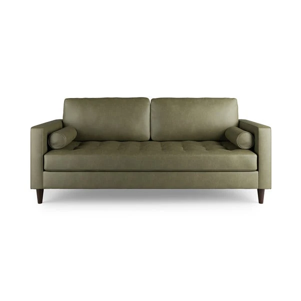 Zoe Distressed Faux Leather 3 Seater Sofa 5 Zoe Distressed Faux Leather 3 Seater Sofa - Image 3