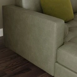 Zoe Distressed Faux Leather Corner Chaise -Habitat Store 30766234 alt05