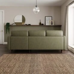 Zoe Distressed Faux Leather Corner Chaise -Habitat Store 30766235 alt04