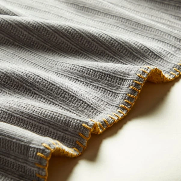 Chenille Stripe Reversible 130cm X 180cm Throw 6 Chenille Stripe Reversible 130cm X 180cm Throw - Image 4