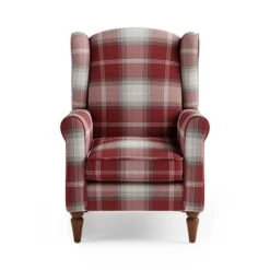 Oswald Check Wingback Armchair 34 Oswald Check Wingback Armchair -Habitat Store 30766645 alt03