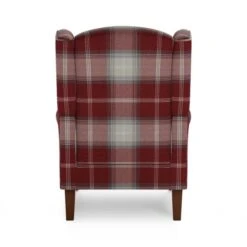 Oswald Check Wingback Armchair 36 Oswald Check Wingback Armchair -Habitat Store 30766645 alt05