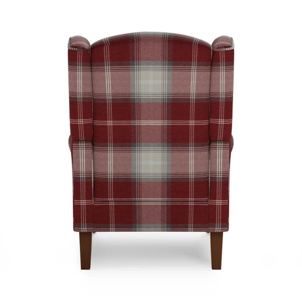 Oswald Check Wingback Armchair 17 Oswald Check Wingback Armchair - Image 15