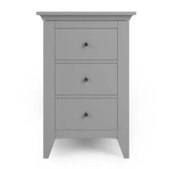 Lynton 3 Drawer Bedside Table, Grey -Habitat Store 30768451 alt02
