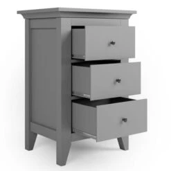 Lynton 3 Drawer Bedside Table, Grey -Habitat Store 30768451 alt04