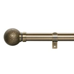Hammered Effect Extendable Metal Eyelet Curtain Pole -Habitat Store 30768825 alt01