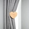 Country Heart Wooden Curtain Single Holdback -Habitat Store 30768839