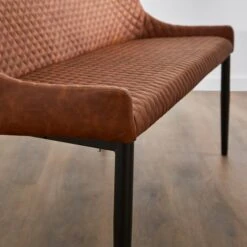 Montreal 2 Seater Dining Bench, Faux Leather, 133cm -Habitat Store 30769052 alt02