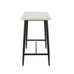 Zuri 2 Seater Rectangular Bar Table, Grey Concrete Effect -Habitat Store 30769230 alt03