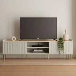 Georgi Extra Wide TV Unit For TVs Up To 80" 37 Georgi Extra Wide TV Unit For TVs Up To 80" -Habitat Store 30769273