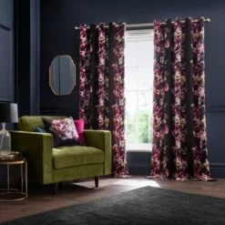 Maximalism Eyelet Curtains 30 Maximalism Eyelet Curtains -Habitat Store 30769461 alt01