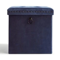 Velvet Cube Ottoman -Habitat Store 30769868 alt03