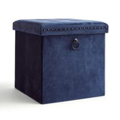 Velvet Cube Ottoman -Habitat Store 30769868 alt04