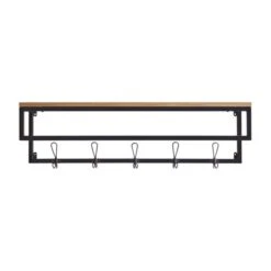 Fulton Wall Shelf With Hooks Pine -Habitat Store 30769871 alt03