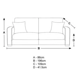 Carson Deep Sit Vivalife Stain-Resistant Fabric 3 Seater Sofa -Habitat Store 30770391 alt09