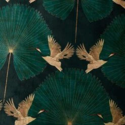 Luxe Cranes Duvet Cover And Pillowcase Set -Habitat Store 30771550 alt02