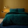 Indra Velour Emerald Duvet Cover And Pillowcase Set 2 Indra Velour Emerald Duvet Cover And Pillowcase Set -Habitat Store 30772191