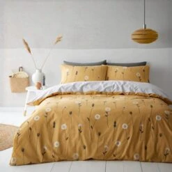 Scandi Floral Grey Duvet Cover And Pillowcase Set -Habitat Store 30772206 alt02