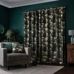 Velour Trees Eyelet Curtains -Habitat Store 30772392 alt04