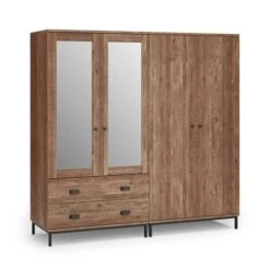 Fulton 4 Door Wardrobe, Pine -Habitat Store 30773038 alt05