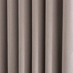 Luna Brushed Blackout Eyelet Door Curtain -Habitat Store 30778533 alt02