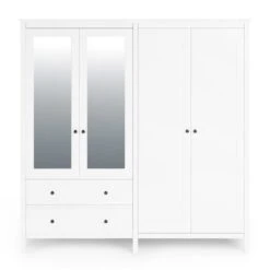 Lynton 4 Door Wardrobe, White -Habitat Store 30780266 alt02