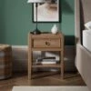 Portland 1 Drawer Bedside Table, Mango Wood 2 Portland 1 Drawer Bedside Table, Mango Wood -Habitat Store 30781893