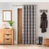 Highland Check Eyelet Door Curtains -Habitat Store 30782291