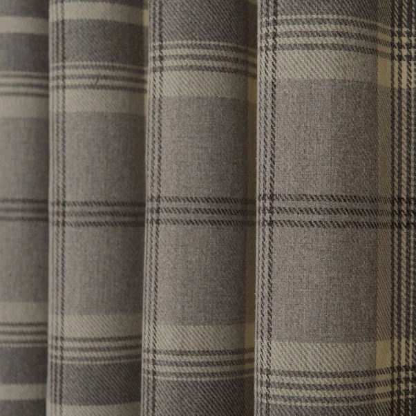 Highland Check Eyelet Door Curtains 5 Highland Check Eyelet Door Curtains - Image 3