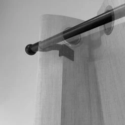 No Drills Extendable Metal Eyelet Curtain Pole -Habitat Store 30782334 alt03