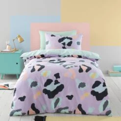 Leopard Duvet Cover And Pillowcase Set -Habitat Store 30782339