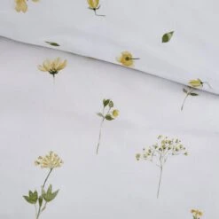 Pressed Floral Duvet Cover And Pillowcase Set -Habitat Store 30783531 alt05