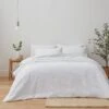 Edison Embossed Textured White Bedspread
