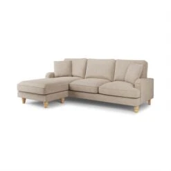Beatrice Tonal Textured Weave Corner Chaise Sofa -Habitat Store 30792404 alt02