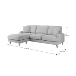 Beatrice Tonal Textured Weave Corner Chaise Sofa -Habitat Store 30792404 alt09