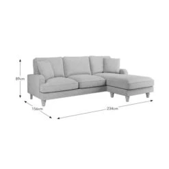 Beatrice Tonal Textured Weave Corner Chaise Sofa -Habitat Store 30792406 alt09