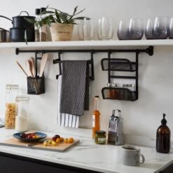 Matte Black Hanging Utensil Holder -Habitat Store 30795876 alt07