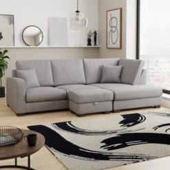 Carson Soft Texture Large Storage Footstool 14 Carson Soft Texture Large Storage Footstool -Habitat Store 30796040 alt02