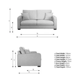 Carson Deep Sit Soft Texture 3 Seater Sofa -Habitat Store 30796048 alt09