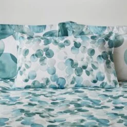 Watercolour Circles Teal Duvet Cover And Pillowcase Set -Habitat Store 30798231 alt03