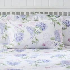 Wild Hydrangea Lilac Duvet Cover And Pillowcase Set -Habitat Store 30798235 alt01
