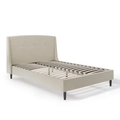 Mason Buttoned Woven Fabric Bed Frame -Habitat Store 30800061 alt06