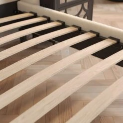 Alara Pleated Teddy Fabric Bed Frame -Habitat Store 30800163 alt03