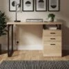 Edison Storage Desk Oak Effect -Habitat Store 30800636